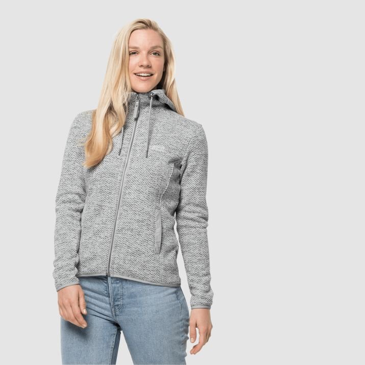 Jack Wolfskin Womens Patan Fleece Jacket Grey 913520PDY